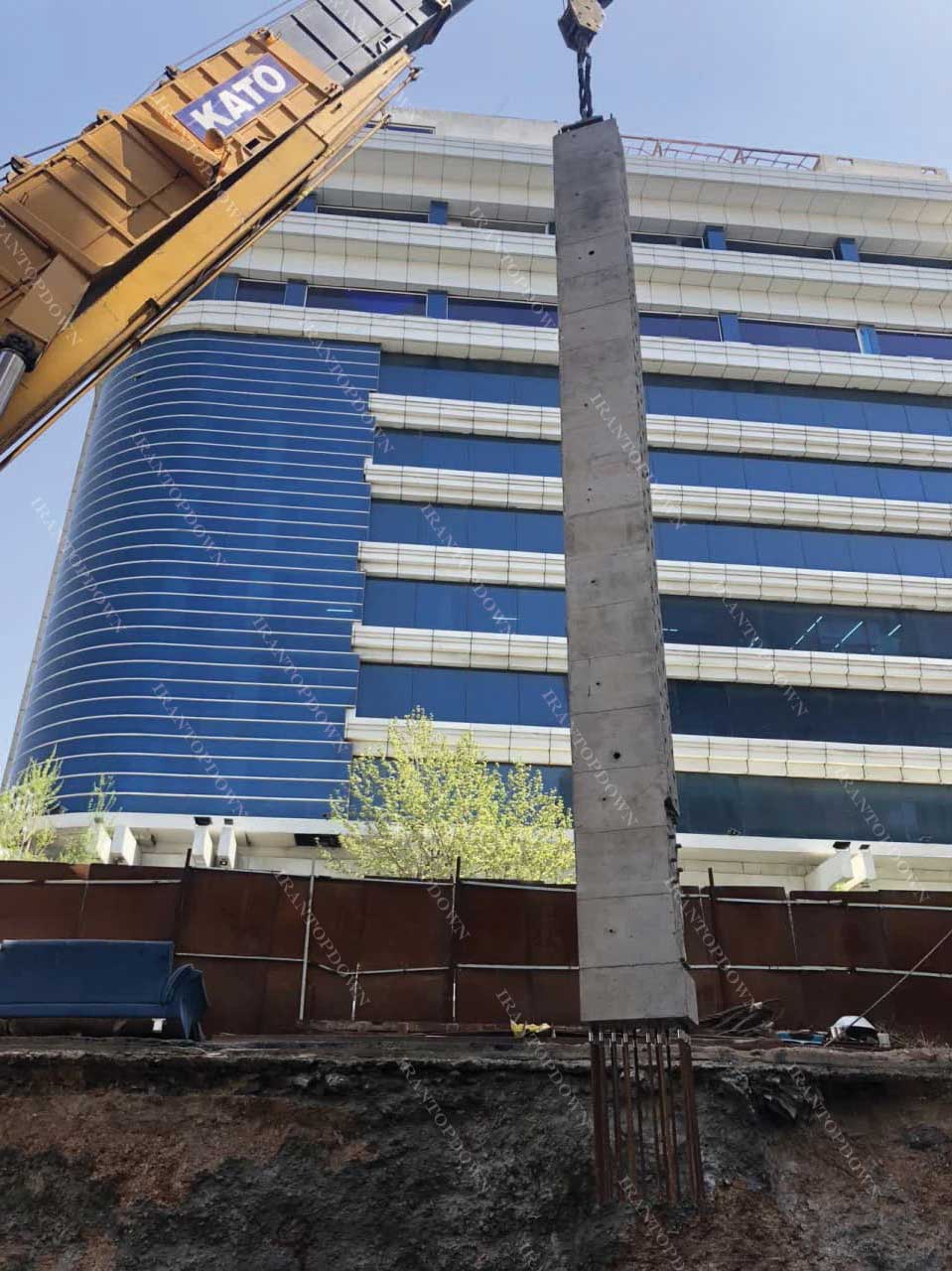 Parvin Tehranpars Commercial & Office Building – top-down construction by Irantopdown