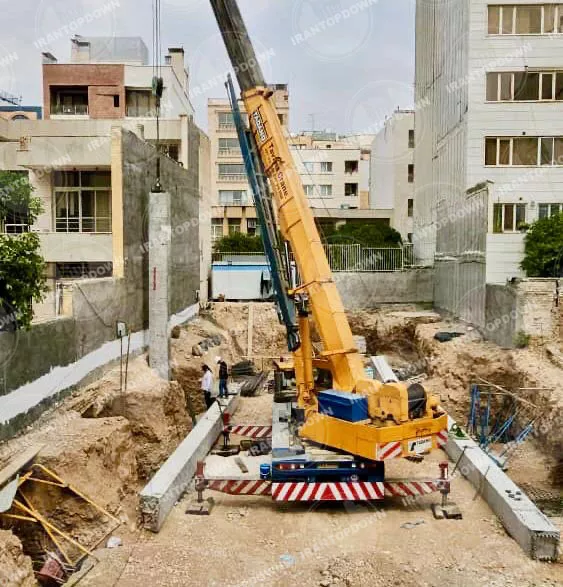 Top-down construction in progress – Irantopdown project site