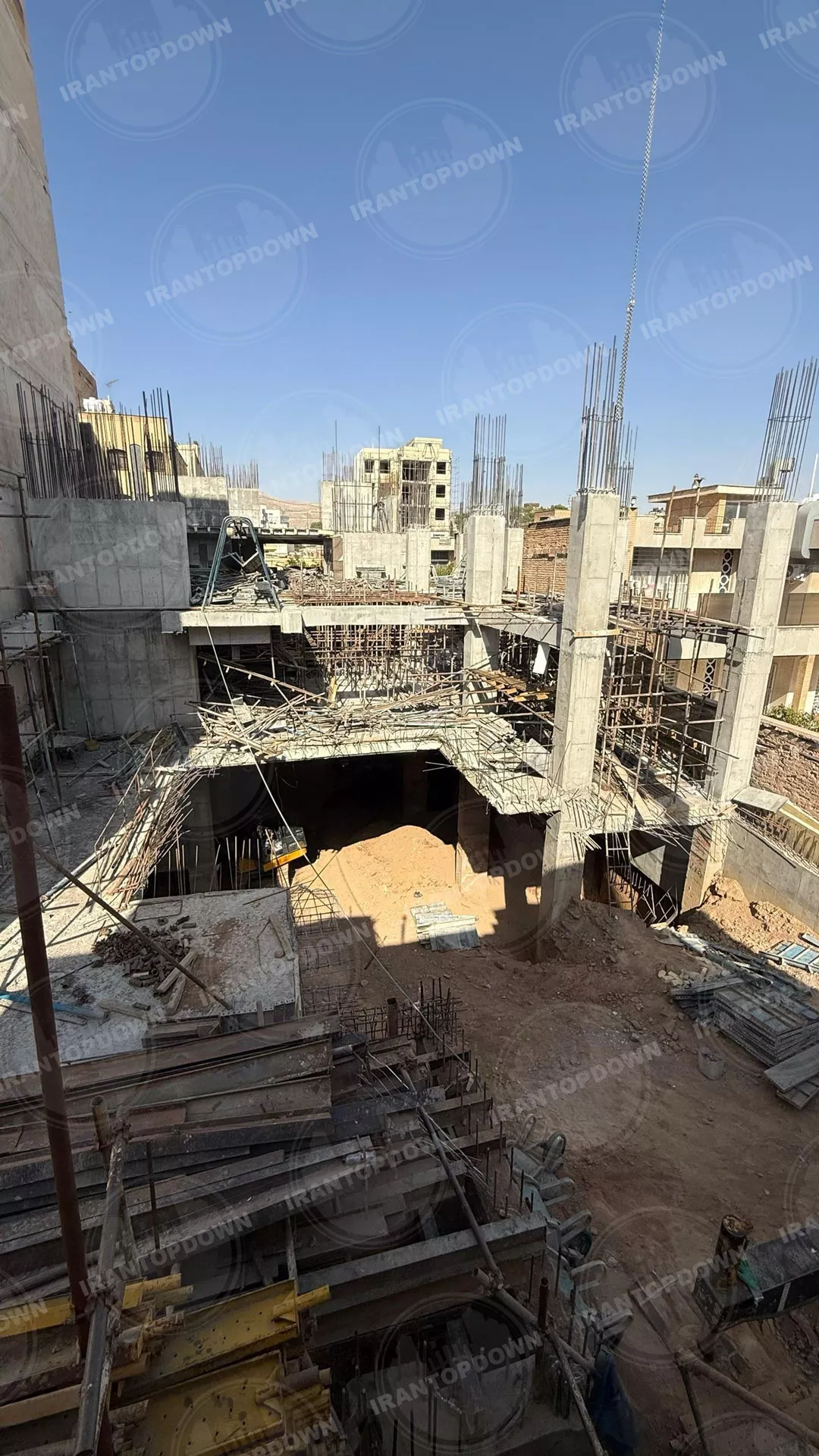 اجرای سقفها در روش تاپ دان