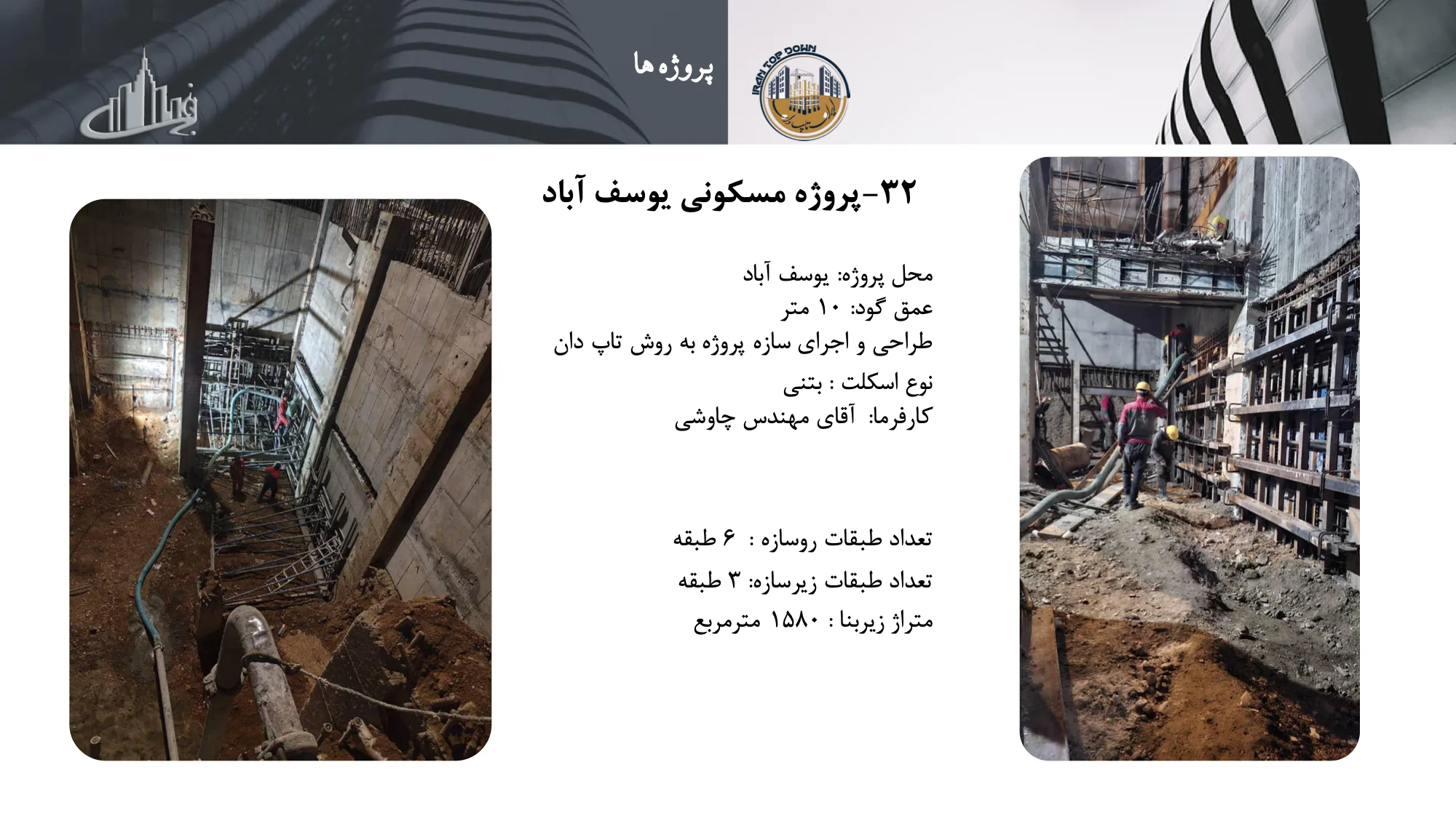 رزومه و کاتالوگ ایران تاپ دان – صفحه ۵۸ – پروژه مسکونی یوسف آباد
